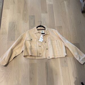 Zara Light Tan Denim Jacket